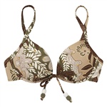Abecita Green Peace Push-up bra. Formet og vattert bikinioverdel.

