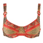 Abecita African Queen Wired Bra. Bøylebikini med skjæringer på cup’ene for beste passform.

